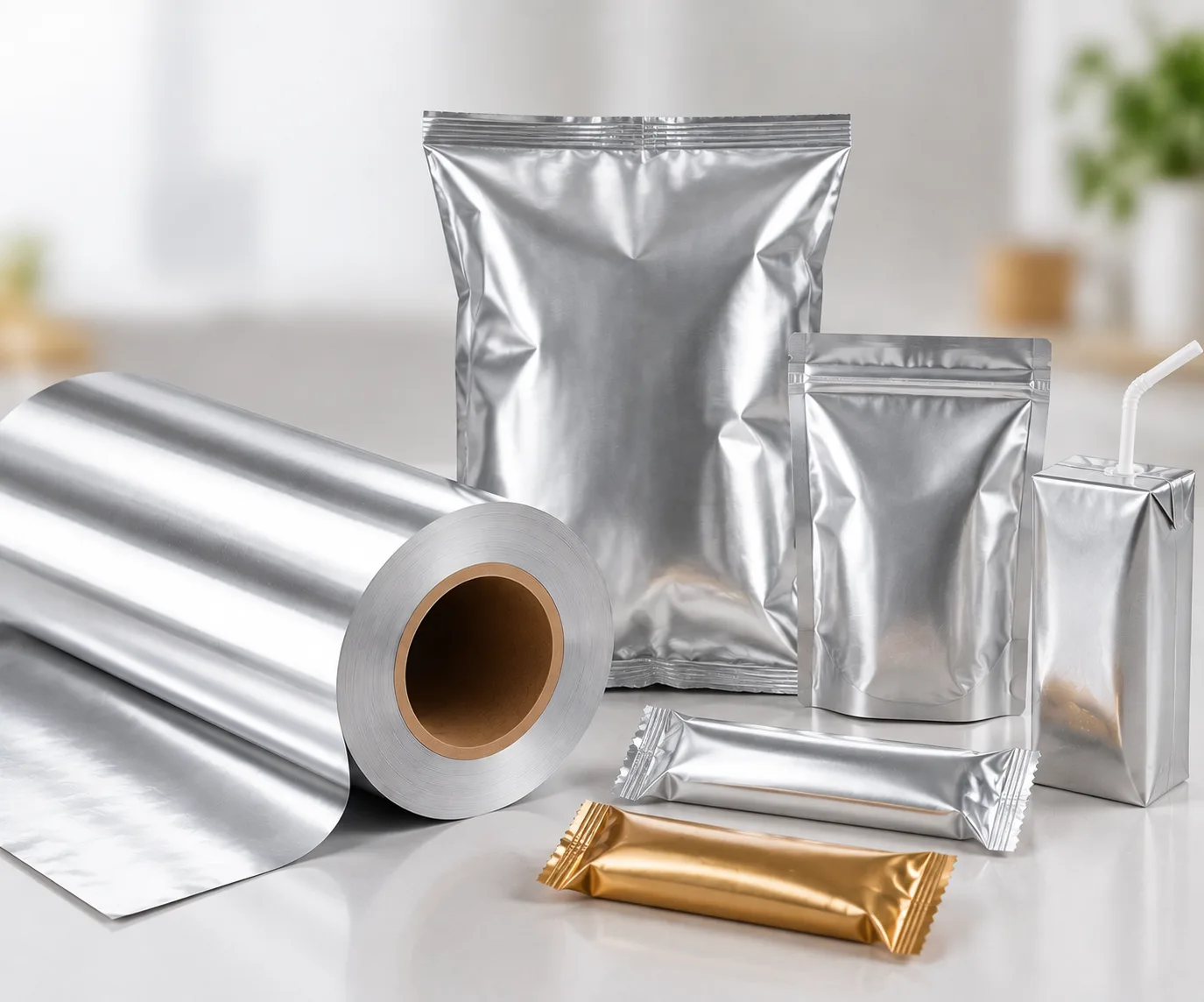 Aluminium barrier laminate packaging for consumer products