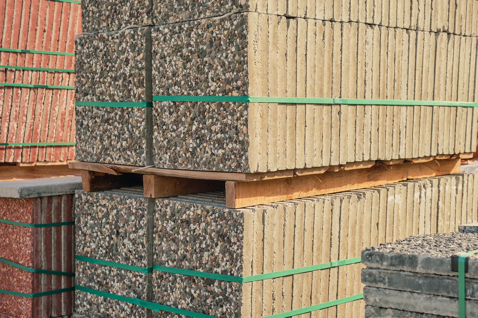 Building materials stretch film application