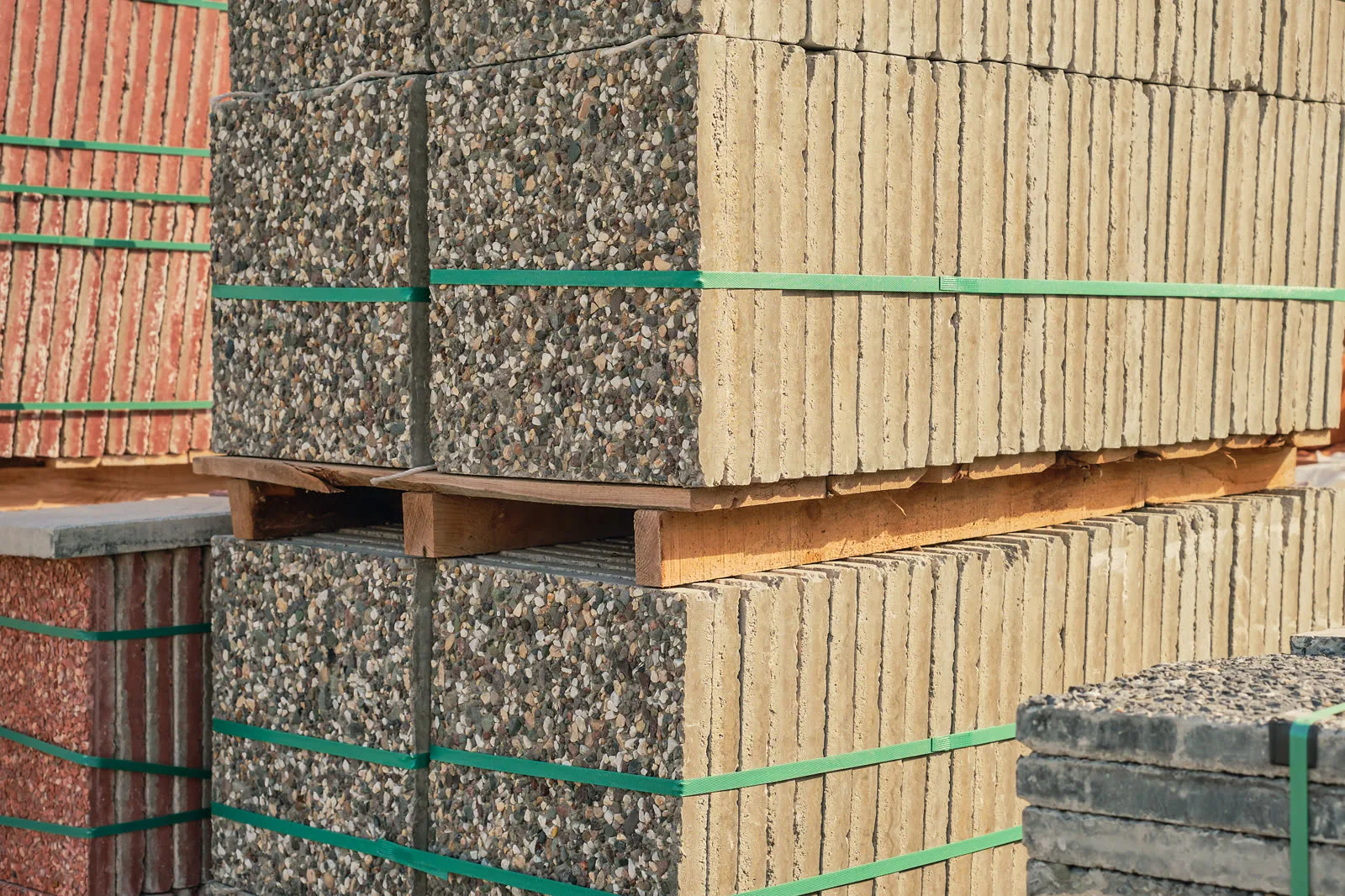 Building materials stretch film application