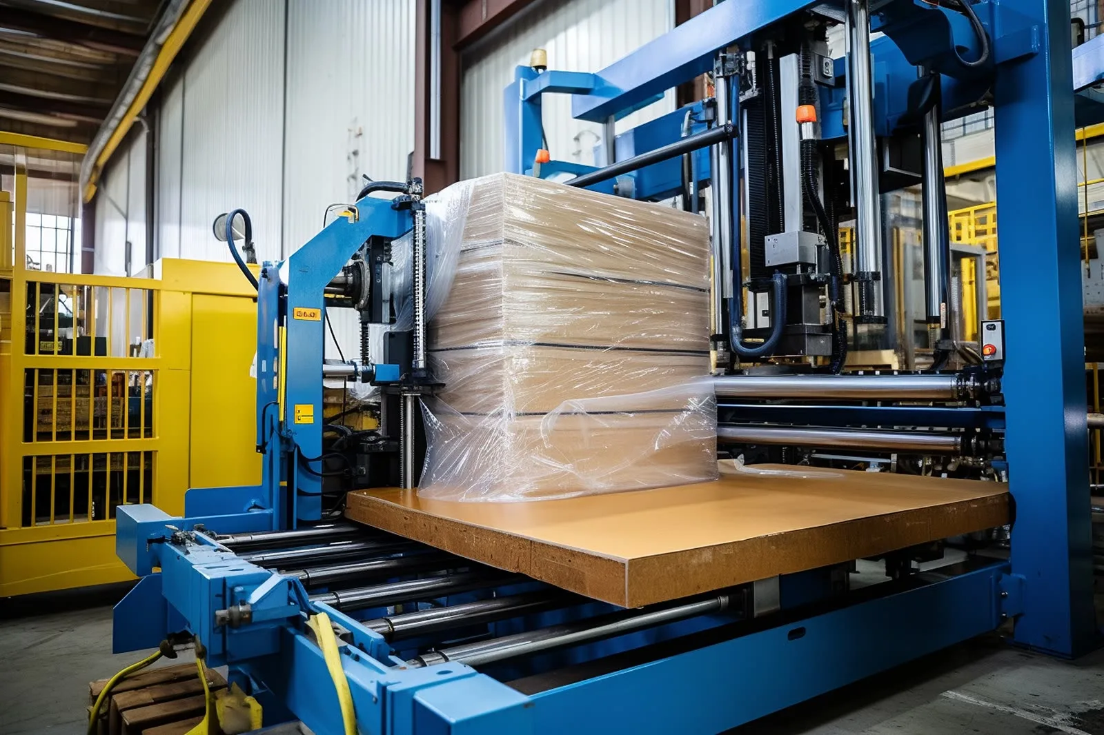 Machine grade stretch film on an automatic pallet wrapper